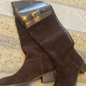New Tory Burch Tall Brown Suede Boots
